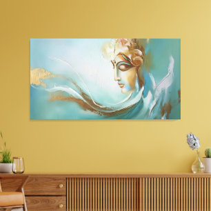 Toile Sérénité divine : La déesse Gayathiri réinventée