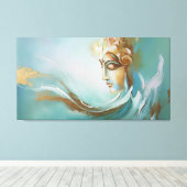 Toile Sérénité divine : La déesse Gayathiri réinventée (Insitu (Plancher de Bois))