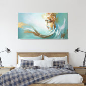 Toile Sérénité divine : La déesse Gayathiri réinventée (Insitu(Chambre))