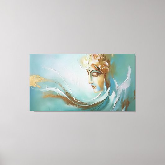 Toile Sérénité divine : La déesse Gayathiri réinventée (Recto)