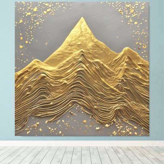 Toile Sérénité d'or (Insitu (Plancher de Bois))