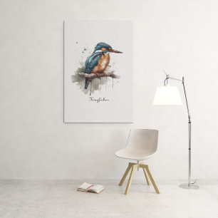 Toile Sérénité du martin-pêcheur
