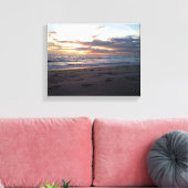 Toile Sérénité du rivage au coucher du soleil Oiseau en (Insitu(Salon))