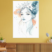Toile Sérénité Florale (Insitu(Salon))