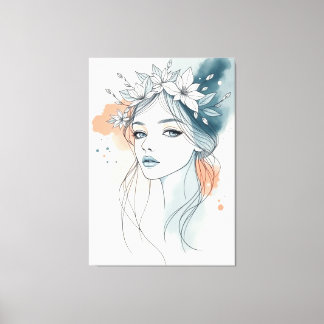 Toile Sérénité Florale