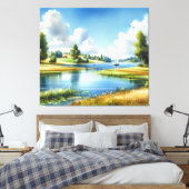 Toile Sérénité sur le lac (Insitu(Chambre))