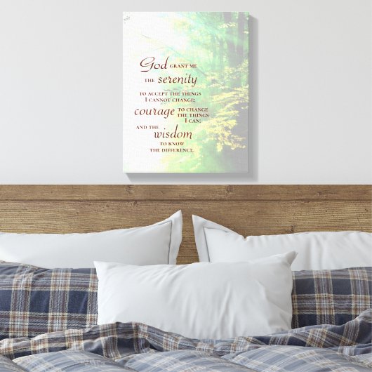 Toile Serenity Prayer (Insitu(Chambre))
