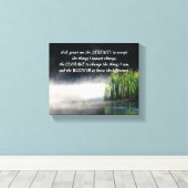 Toile Serenity Prayer Cattails Dans Mist Inspiration (Insitu (Plancher de Bois))