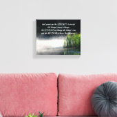 Toile Serenity Prayer Cattails Dans Mist Inspiration (Insitu(Salon))