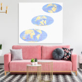 Toile Série d'illustrations de la Terre (Insitu(Salon))