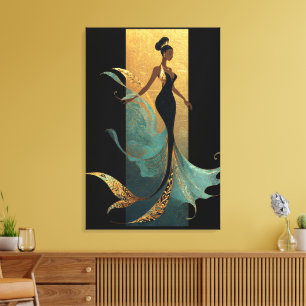 TOILE SÉRIE MERMAID NOIR #1