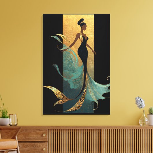 TOILE SÉRIE MERMAID NOIR #1 (Insitu(Salon))