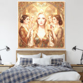 Toile Série Peryte : La Muse Dorée (Insitu(Chambre))