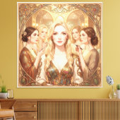 Toile Série Peryte : La Muse Dorée (Insitu(Salon))