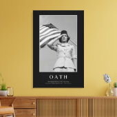 Toile Serment : Citation inspirante (Insitu(Salon))