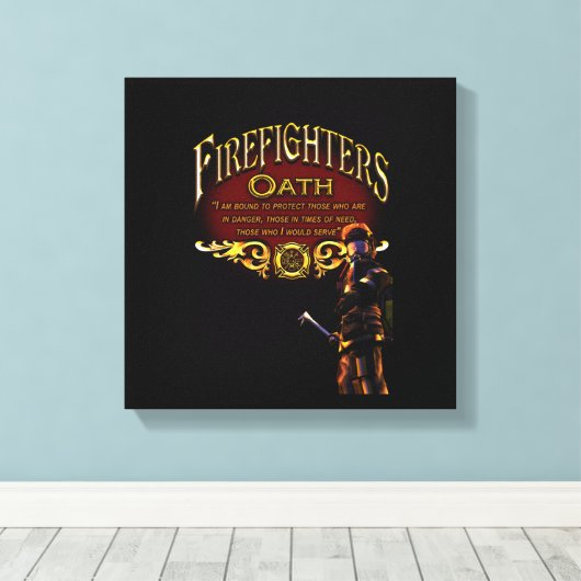 Toile Serment des pompiers (Insitu (Plancher de Bois))