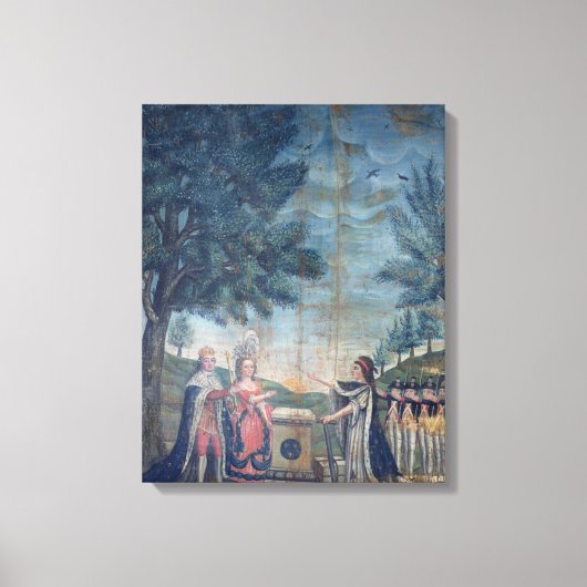 Toile Serment du roi, la reine (Recto)