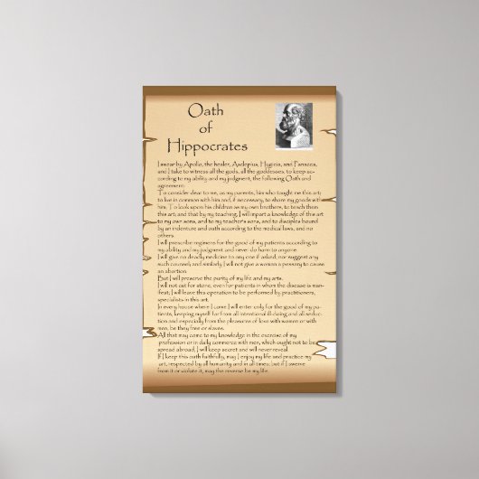 Toile Serment Hippocratique (Recto)