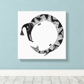 Toile Serpent D'Eau, Mimbres Poterie Design (Insitu (Plancher de Bois))