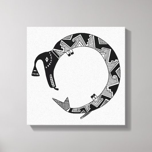 Toile Serpent D'Eau, Mimbres Poterie Design (Recto)