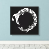 Toile Serpent D'Eau, Mimbres Poterie Design (Insitu (Plancher de Bois))