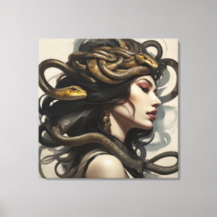 Toile Serpent femme art