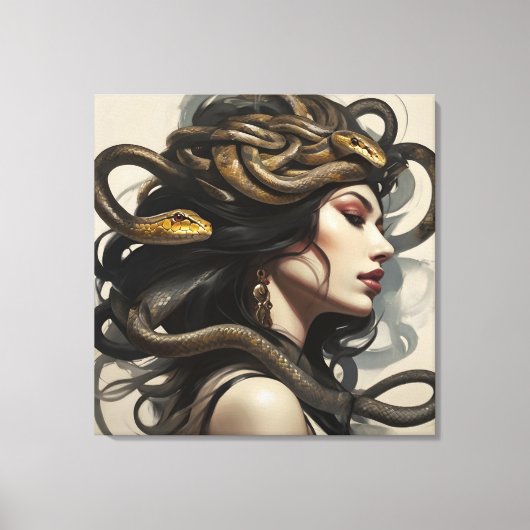 Toile Serpent femme art (Recto)