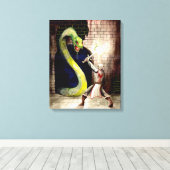 Toile "Serpent géant" - Peinture originale par art imagi (Insitu (Plancher de Bois))