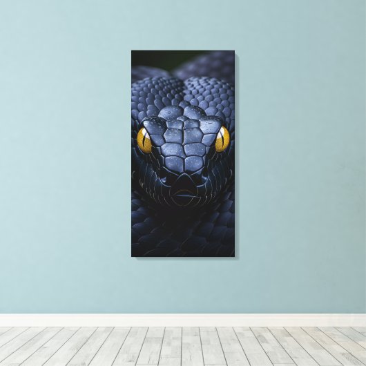 Toile Serpent noir (Insitu (Plancher de Bois))