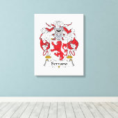 Toile Serrano Family Crest (Insitu (Plancher de Bois))