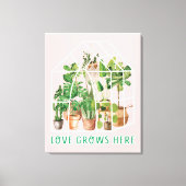 Toile Serre de plante tropicale domestique sur (Recto)