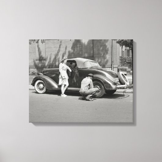Toile Service de réparation automobile, 1942 (Recto)