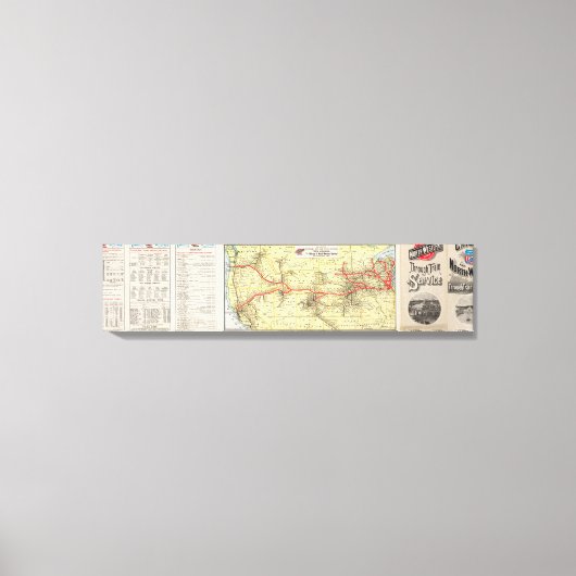 Toile Service de train depuis Chicago (Recto)