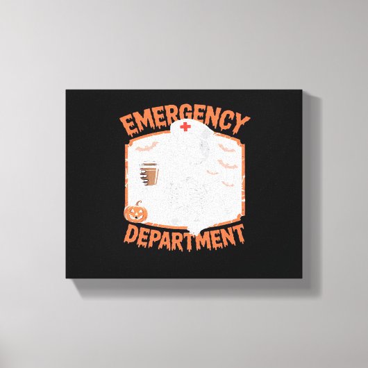 Toile Service d'urgence Funny Halloween Nurse Essenti (Recto)