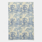 Toile -- Serviette de thé bleue (Vertical)
