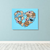 Toile Sésame Sésame | Coeur de gribouillis de caniche Mo (Insitu (Plancher de Bois))