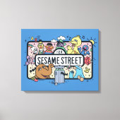 Toile Sésame Sésame | Sesame Pals signe de Doodle (Recto)