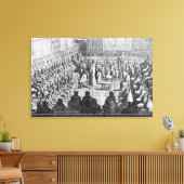 Toile Session du Parlement présidée par Regent (Insitu(Salon))