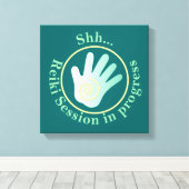 Toile Session Shh Reiki en cours (Insitu (Plancher de Bois))