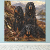 Toile Setter Gordon avec faisans, Art (Insitu (Plancher de Bois))