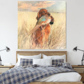 Toile Setter irlandais avec faisan (Insitu(Chambre))