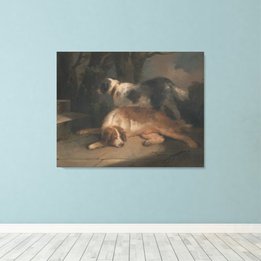 Toile Setters par George Morland (Insitu (Plancher de Bois))