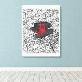 Toile Seulement dans le vide de l'univers (Insitu (Plancher de Bois))