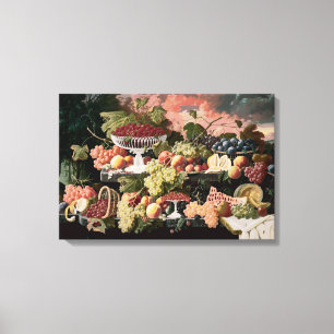 Toile Severin Roesen - toujours la vie à deux niveaux