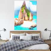Toile Seychelles Beach Art Ocean Lover (Insitu(Chambre))