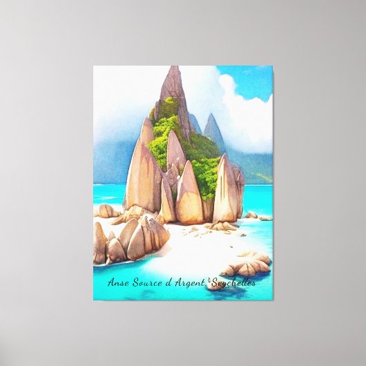 Toile Seychelles Beach Art Ocean Lover (Recto)