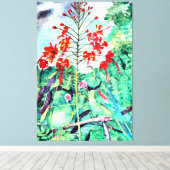 Toile Seychelles Parakeet, Psittacula wardi (Insitu (Plancher de Bois))