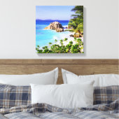 Toile Seychelles Tropical Island Beach (Insitu(Chambre))