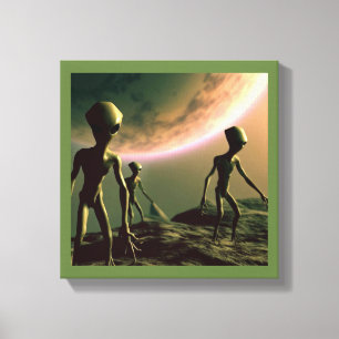 Toile SF Aliens Gris 2