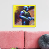 Toile SF - Héros militaire 4 (Insitu(Salon))